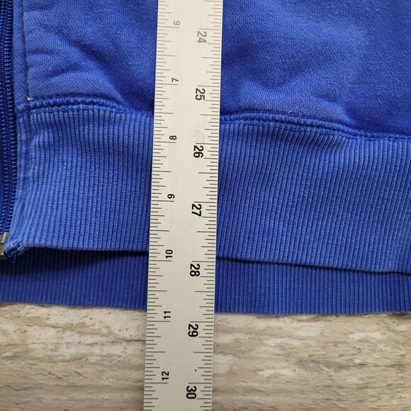 Nike Sweatshirt Jacket  Blue Mens XXL  Embroidered Mini Swoosh Sporty Full Zip - Picture 7 of 10